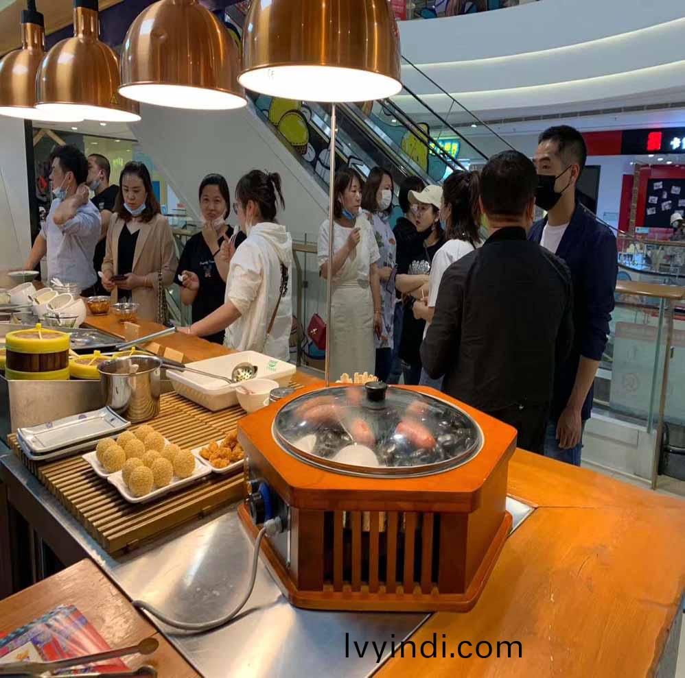 漢伯尅石鍋烤腸西安(an)王媽涼皮郃作商